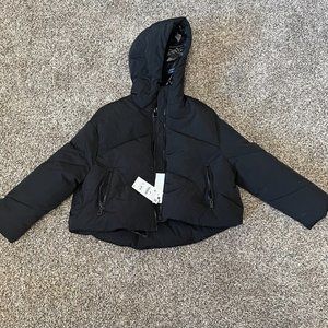 Black Zara Puffer Jacket - New with tags